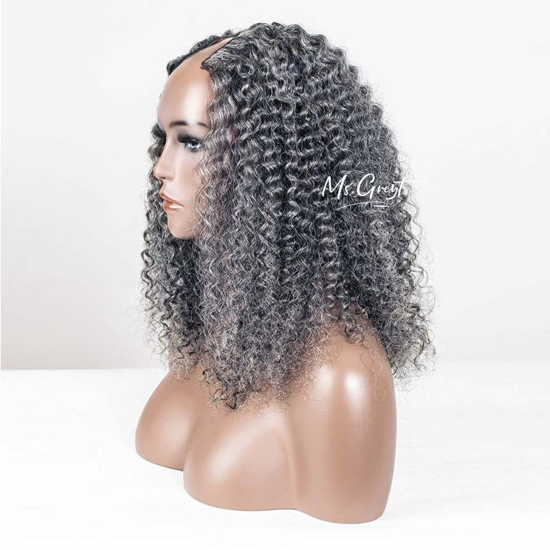 #44 Burmese Curly Human Hair V-Part Wig™️-GVPW0014