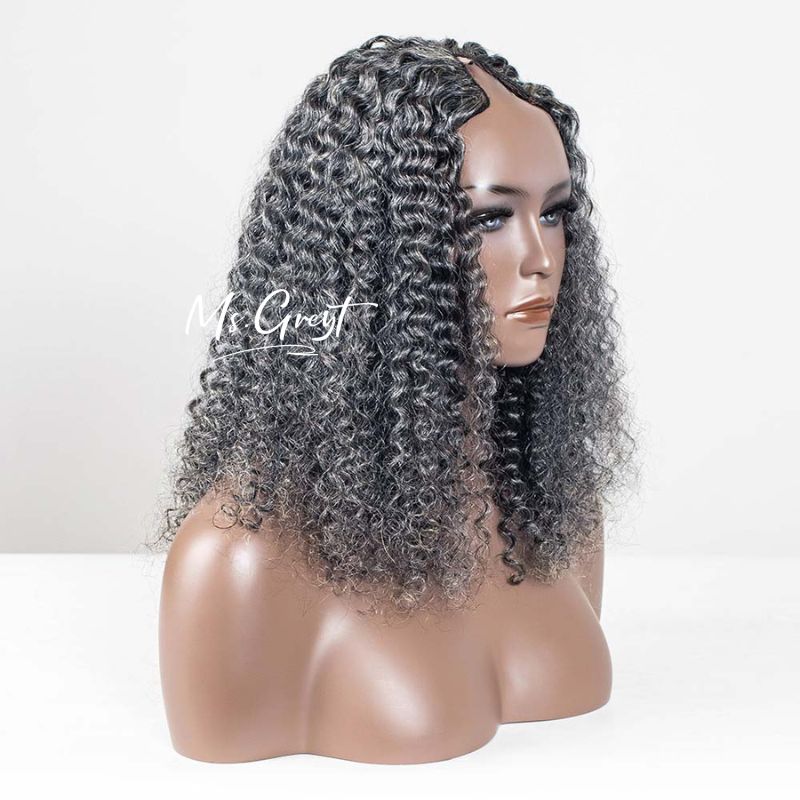 #44 Burmese Curly Human Hair V-Part Wig™️-GVPW0014