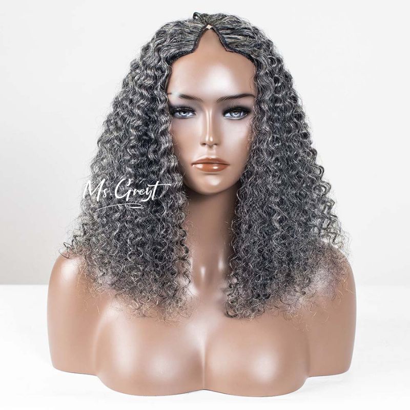 #44 Burmese Curly Human Hair V-Part Wig™️-GVPW0014