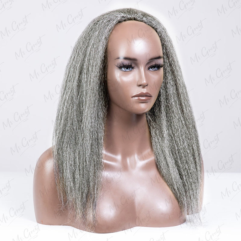 #60 Kinky Blow Out Human Hair 3 In 1 Half Wig™️-GHAW020