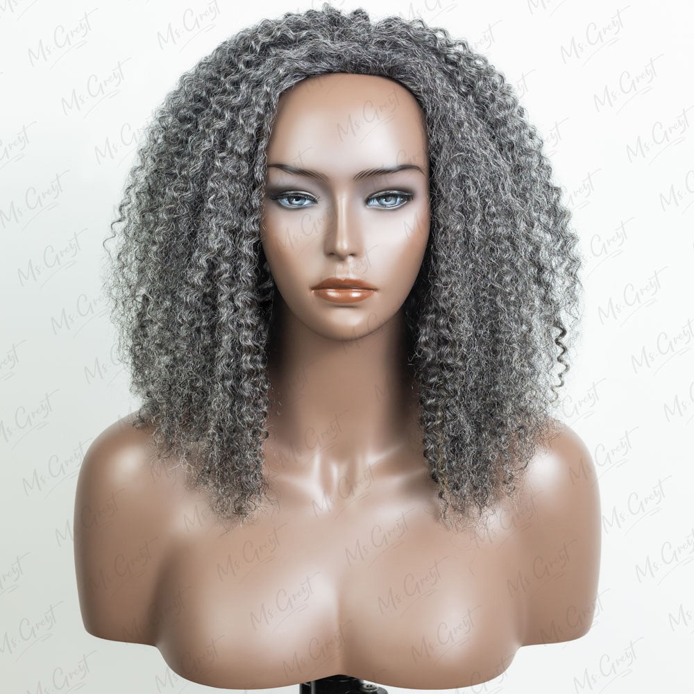 #51 Curly Human Hair 3 In 1 Half Wig™️-GHAW03