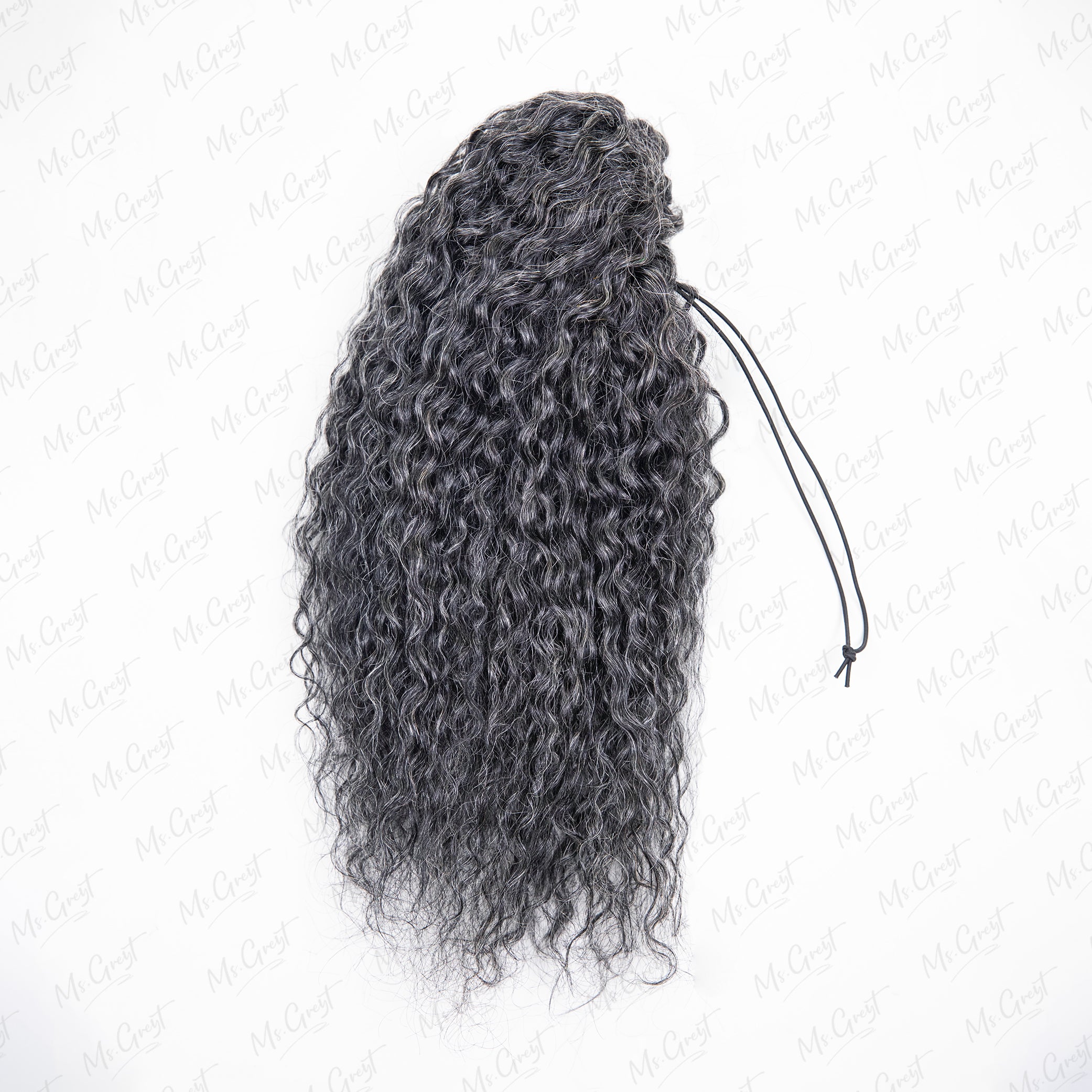 #34 Curly Human Hair Drawstring Ponytail-GPONT002 – msgreyt