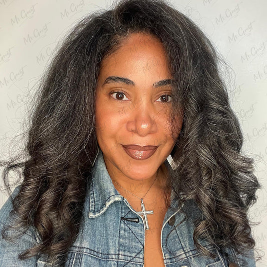 #34 Kinky Blow Out Human Hair Half 3 In 1 Wig™️-GHAW06