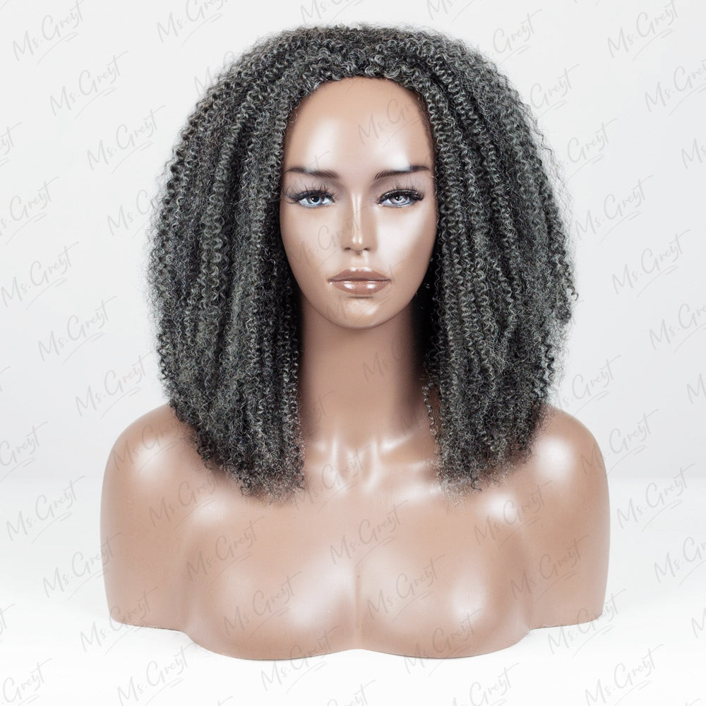 #34 Coily Human Hair 3 In 1 Half Wig™-GHAW08