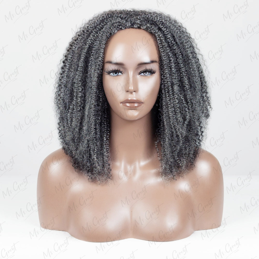 #44 Coily Human Hair 3 In 1 Half Wig™️-GHAW14