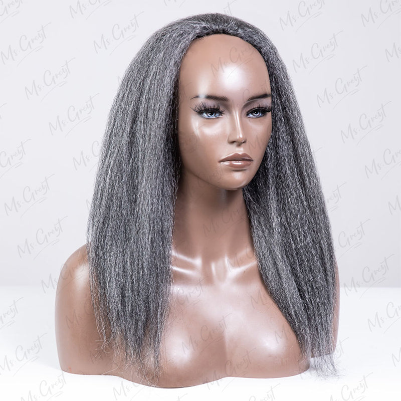 #51 Kinky Blow Out Human Hair 3 In 1 Half Wig™️-GHAW01